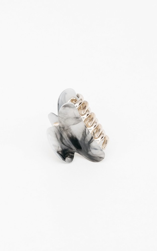 HAARCLIP MARBLE GRIJS