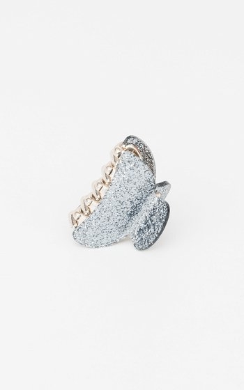Gossip HAARCLIP GLITTER GROOT Zilver
