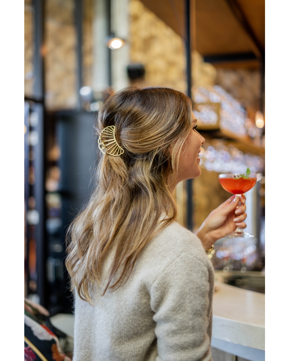 LE CROISSANT HAARCLIP GOUD