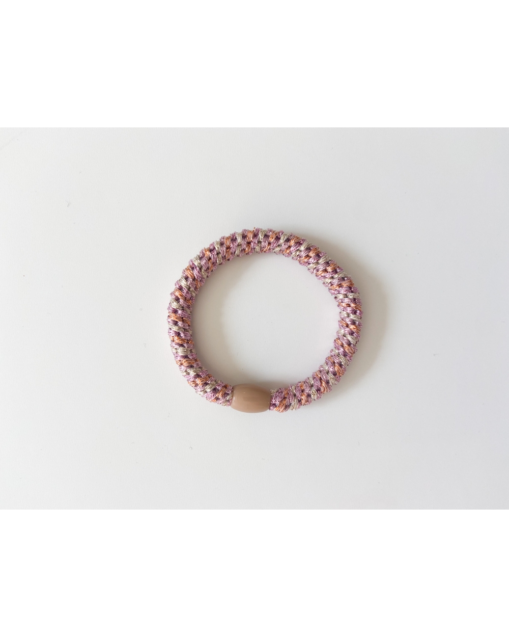 HAARELASTIEKJE PASTEL ROZE