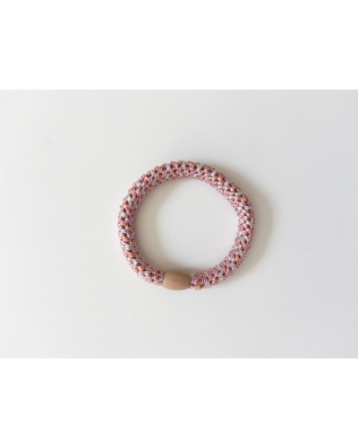 HAARELASTIEKJE PASTEL ROZE