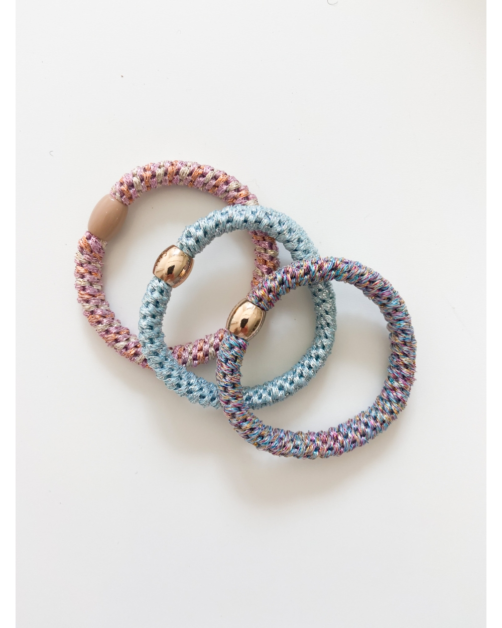HAARELASTIEKJE PASTEL ROZE