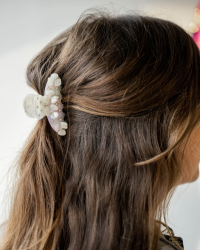 HAARCLIP BLOOMING PARELMOER
