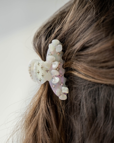 HAARCLIP BLOOMING PARELMOER