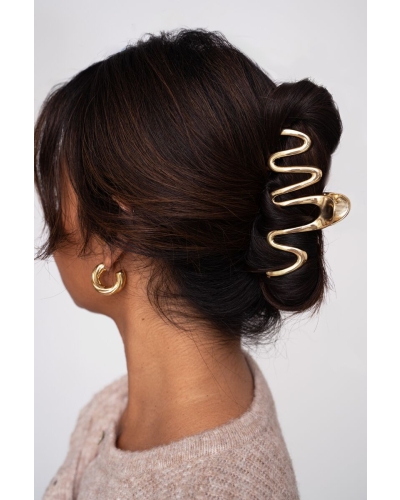 HAARCLIP MET TWIST GOUD