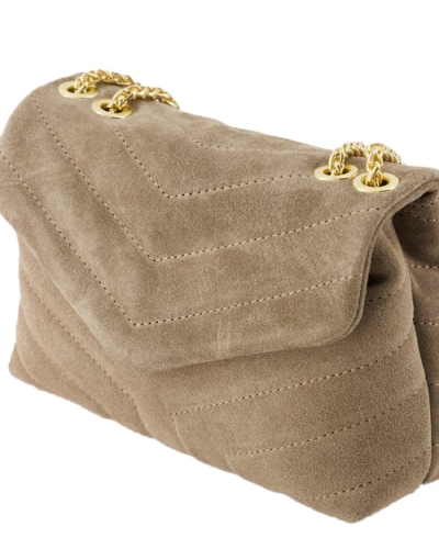 TAS CELINE SUEDE TAUPE