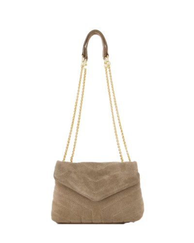 TAS CELINE SUEDE TAUPE