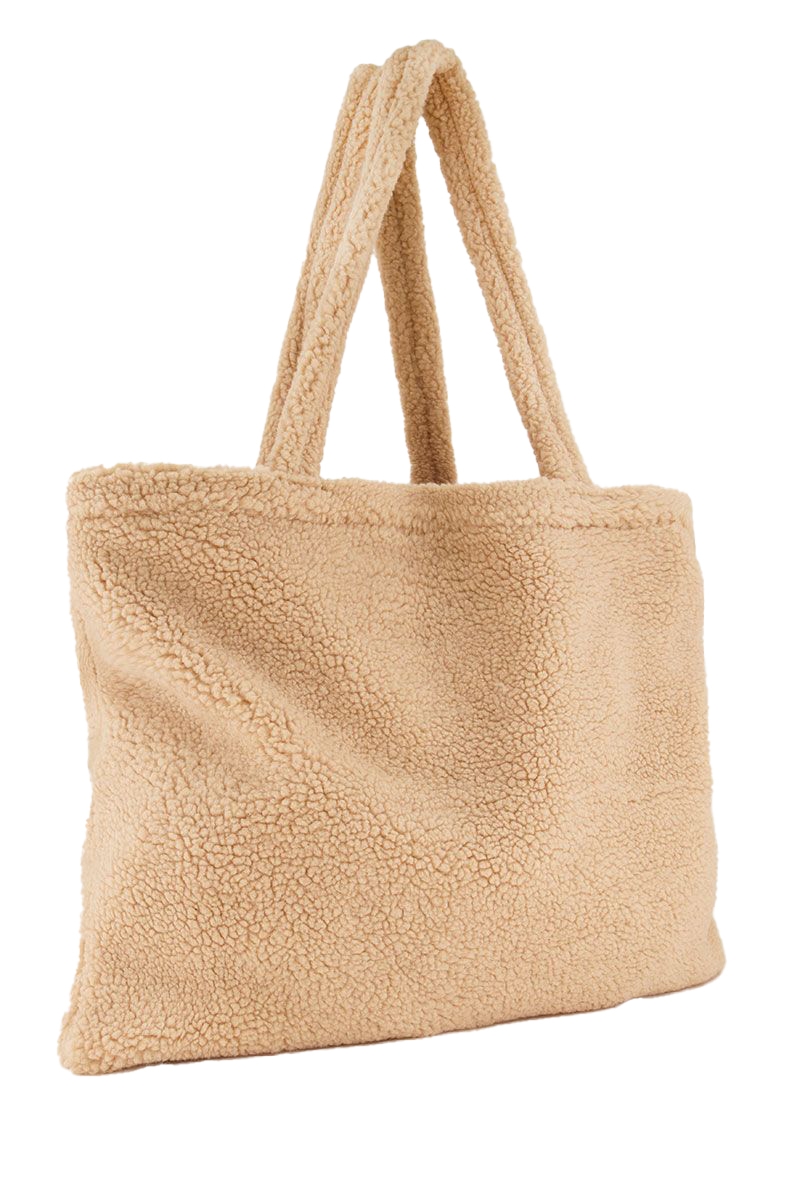 BEIGE TEDDY SHOPPER 
