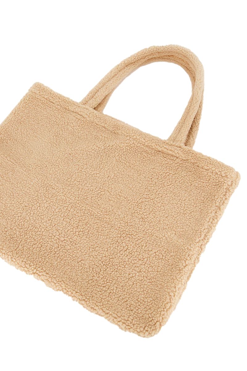 BEIGE TEDDY SHOPPER 