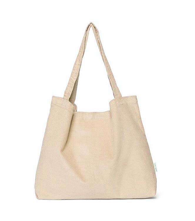 SHOPPER BAG RIB BEIGE