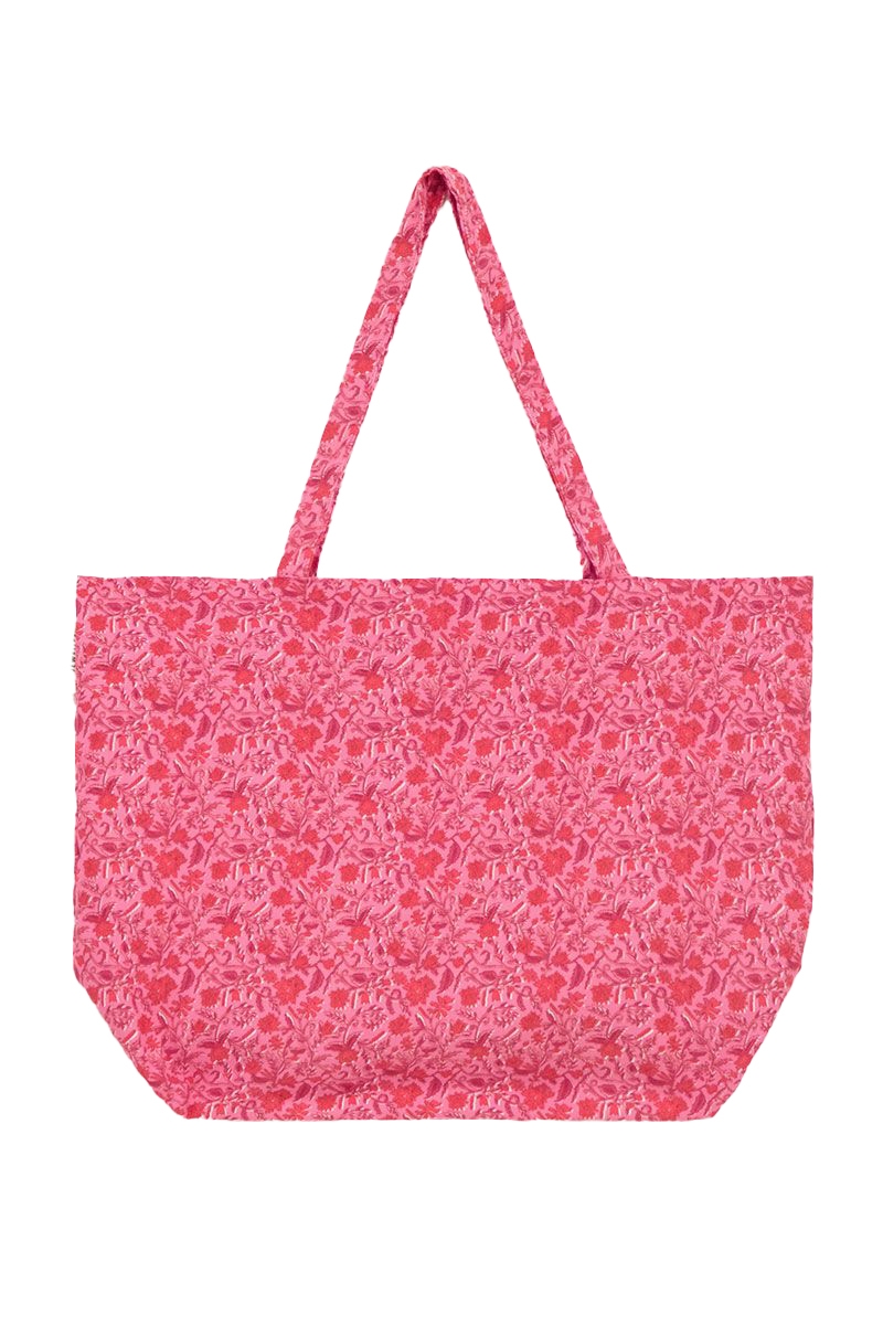 ROZE SHOPPER MET BLOEMENPRINT 