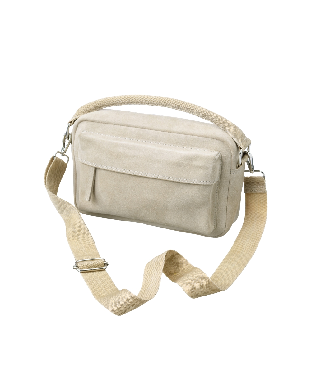 SUEDE SCHOUDERTAS BEIGE
