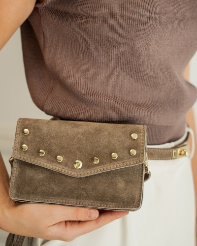Gossip TAS LAURA SUEDE TAUPE