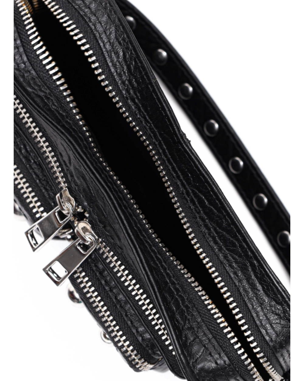 TAS HELENA MET STUDS ZWART