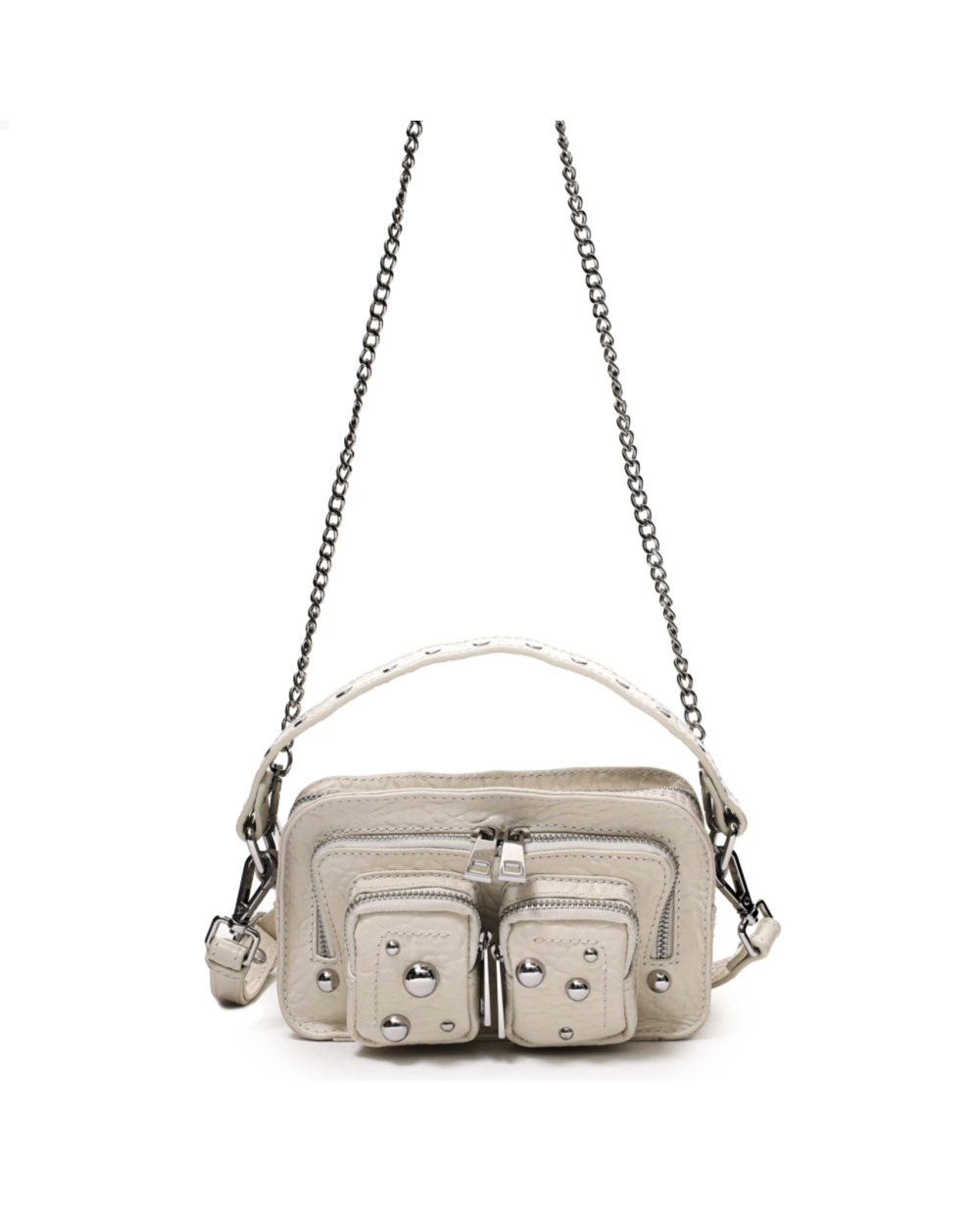 TAS HELENA MET STUDS ECRU