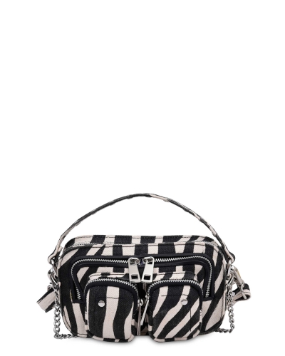 NUNOO TAS HELENA ZEBRA ZWART WIT