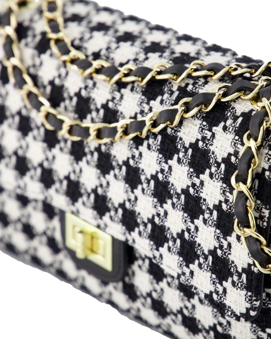TAS AUDREY TWEED ZWART-WIT
