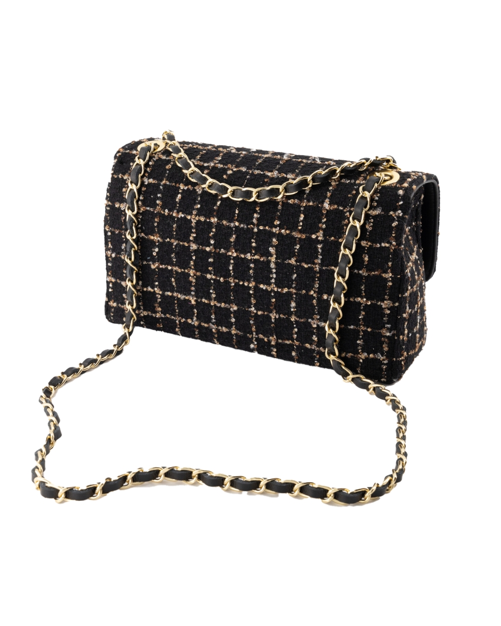 TAS AUDREY TWEED ZWART-BRUIN