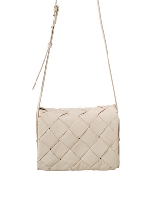 GEVLOCHTEN CROSSBODY TAS ECRU