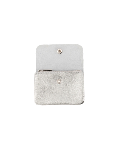 PORTEMONNEE LISA METALLIC ZILVER