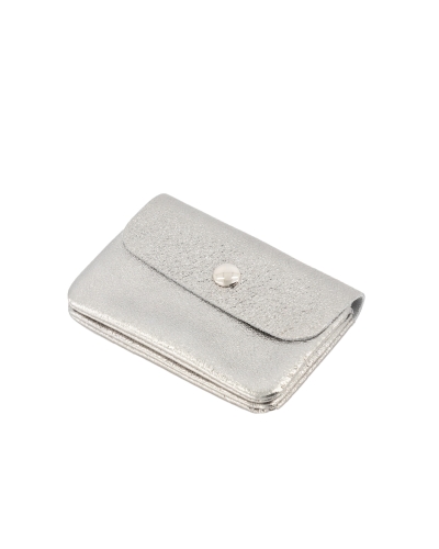 PORTEMONNEE LISA METALLIC ZILVER