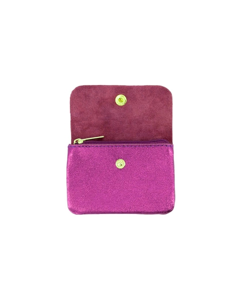 PORTEMONNEE LISA METALLIC FUCHSIA