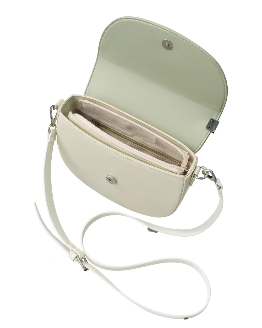 CROSSBODY TAS MET KLEURBLOK GROEN