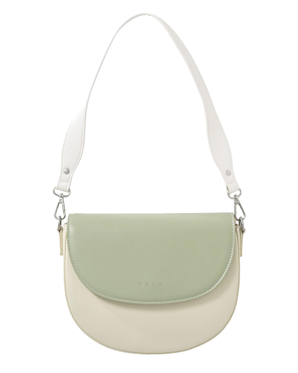 CROSSBODY TAS MET KLEURBLOK GROEN