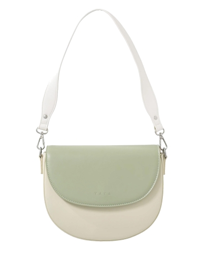 CROSSBODY TAS MET KLEURBLOK GROEN