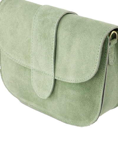 TAS MAAN SUEDE SALIE GROEN