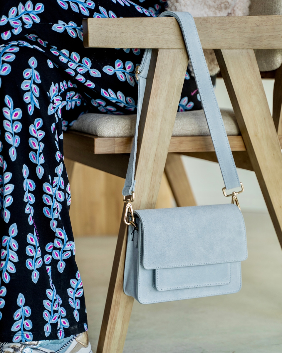 TAS FENNA SUEDE BLAUW