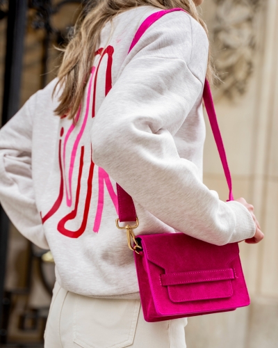 Gossip TAS JANICE SUEDE FUCHSIA
