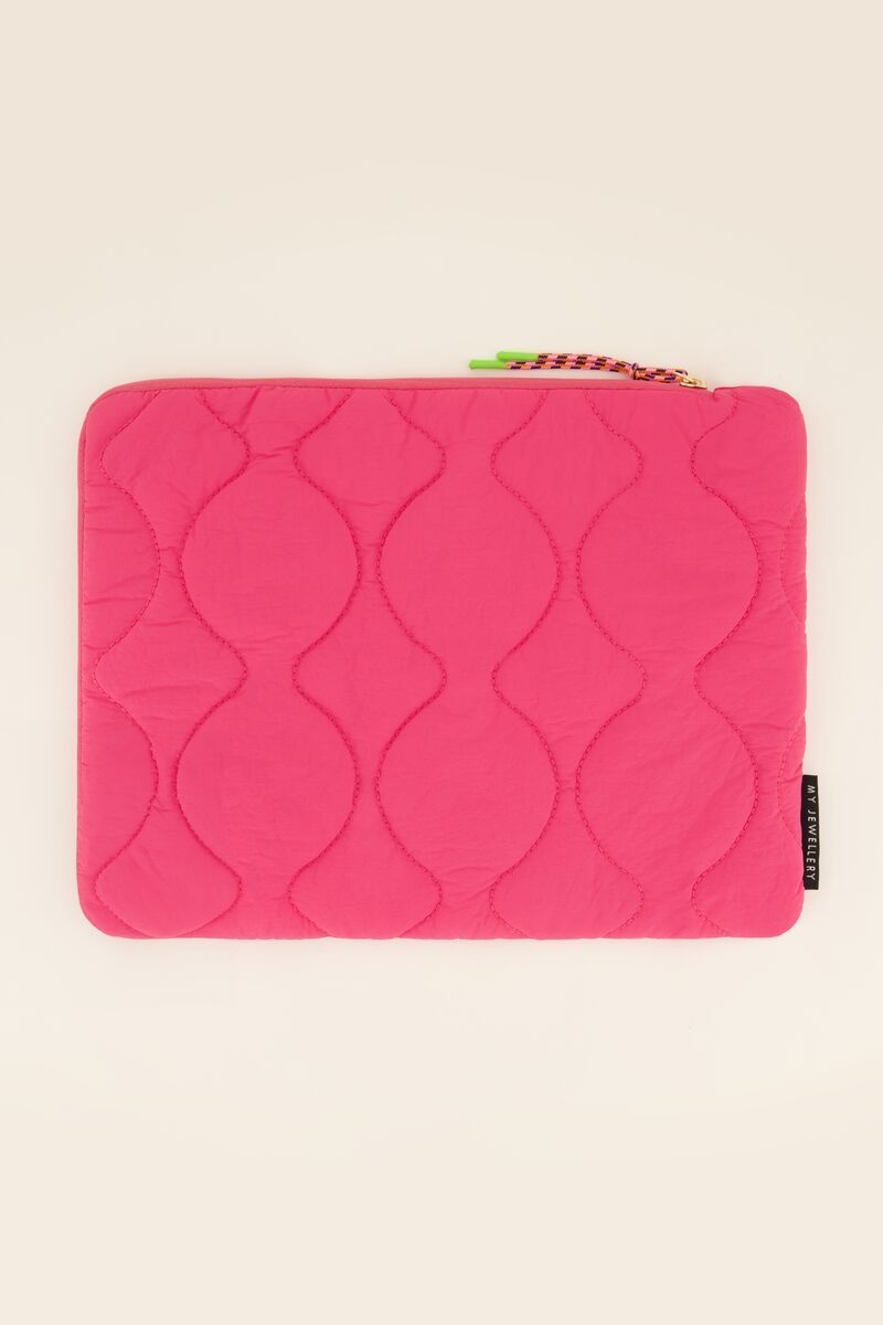 LAPTOPHOES MET PATROON ROZE