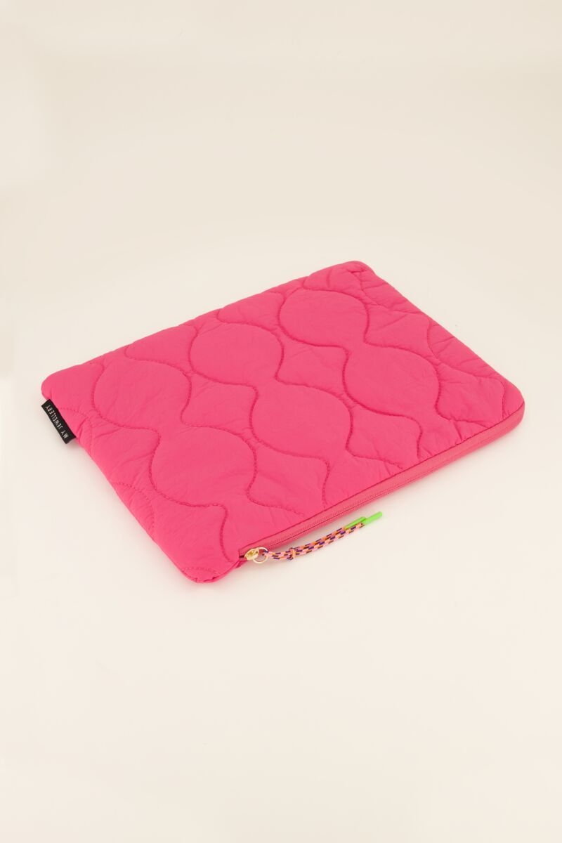 LAPTOPHOES MET PATROON ROZE