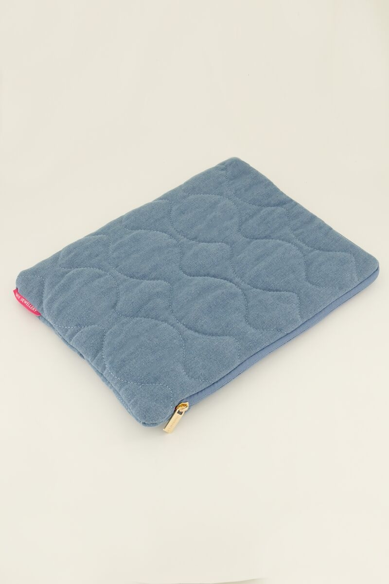 LAPTOPHOES MET PATROON DENIM