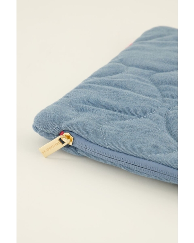 LAPTOPHOES MET PATROON DENIM