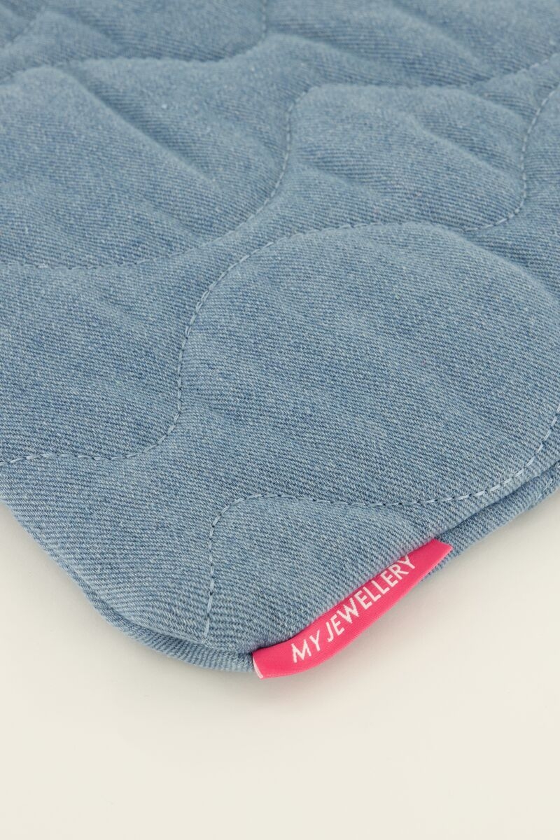 LAPTOPHOES MET PATROON DENIM