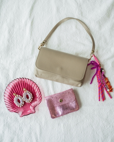 PORTEMONNEE LISA METALLIC ROZE