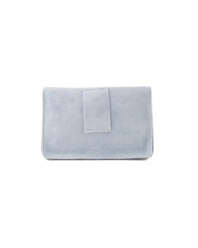 TAS LAURA SUEDE LICHTBLAUW