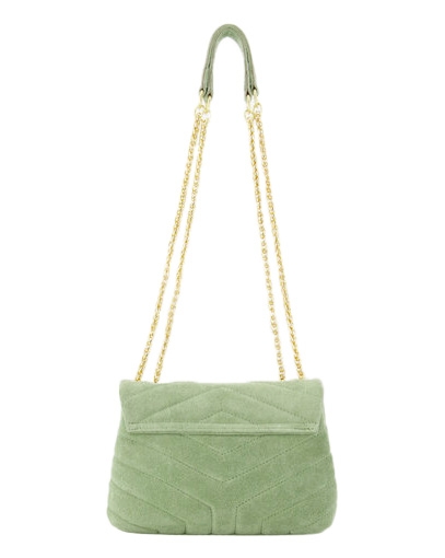 TAS CELINE SUEDE SALIEGROEN