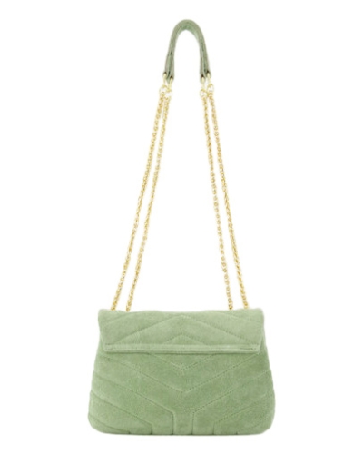 TAS CELINE SUEDE SALIEGROEN