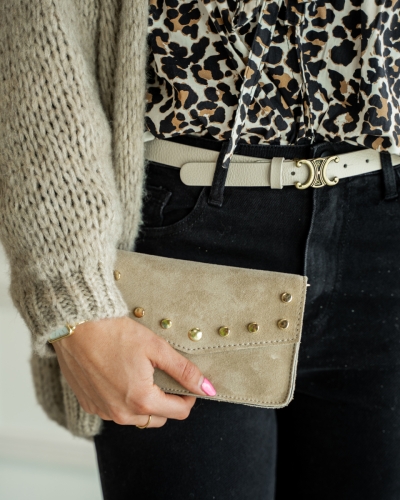 TAS LAURA SUEDE ZAND