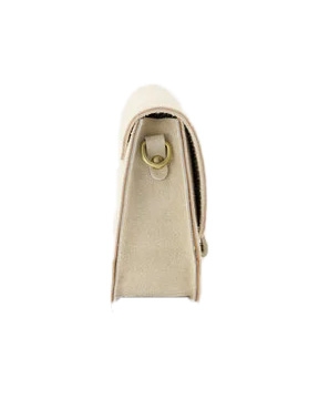 TAS FLORA SUEDE ECRU