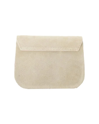TAS FLORA SUEDE ECRU