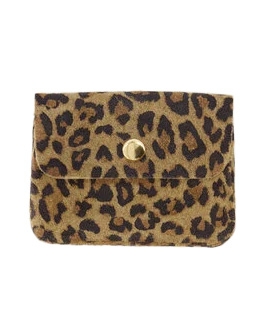 PORTEMONNEE LISA LEOPARD SUEDE