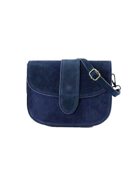 TAS MAAN SUEDE DONKER BLAUW