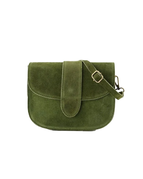 TAS MAAN GROEN SUEDE