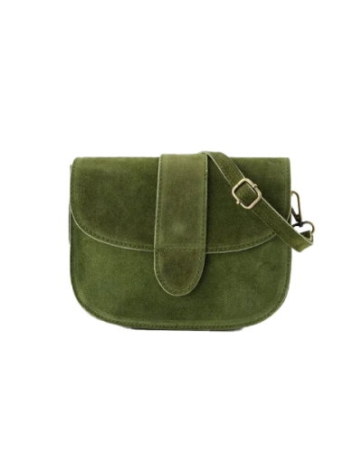 TAS MAAN GROEN SUEDE