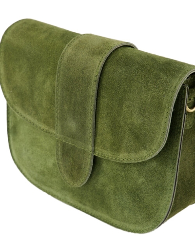 TAS MAAN GROEN SUEDE