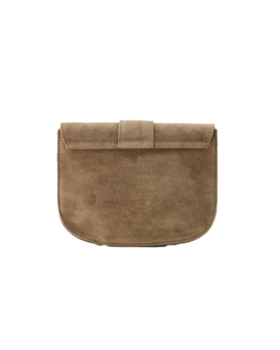 TAS MAAN DONKER TAUPE SUEDE
